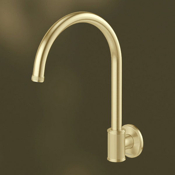 Phoenix Wiltern Wall Sink Outlet Brushed Gold