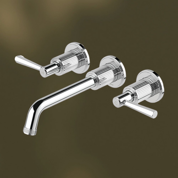 Phoenix Wiltern Wall Basin/Bath Tap Set Chrome