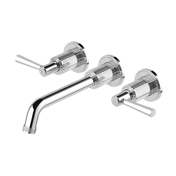 Phoenix Wiltern Wall Basin/Bath Tap Set Chrome