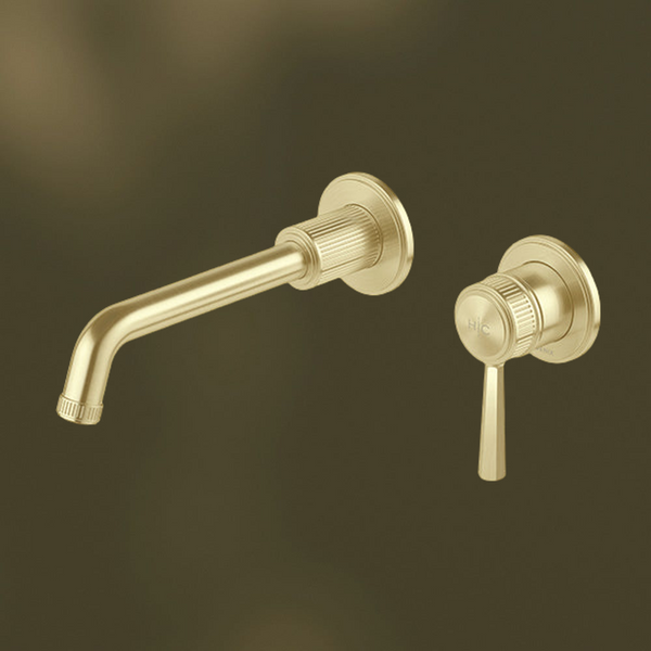 Phoenix Wiltern SwitchMix Wall Basin/Bath Mixer Set (Complete Kit) Brushed Gold