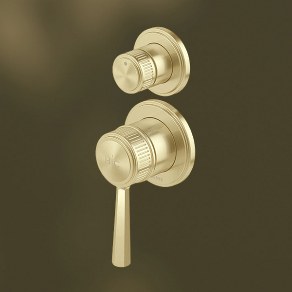 Phoenix Wiltern SwitchMix Shower/Bath Diverter Mixer (Fit-Off Kit Only) Brushed Gold