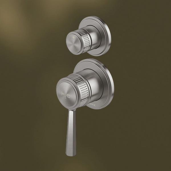 Phoenix Wiltern SwitchMix Shower/Bath Diverter Mixer (Fit-Off Kit Only) Brushed Carbon