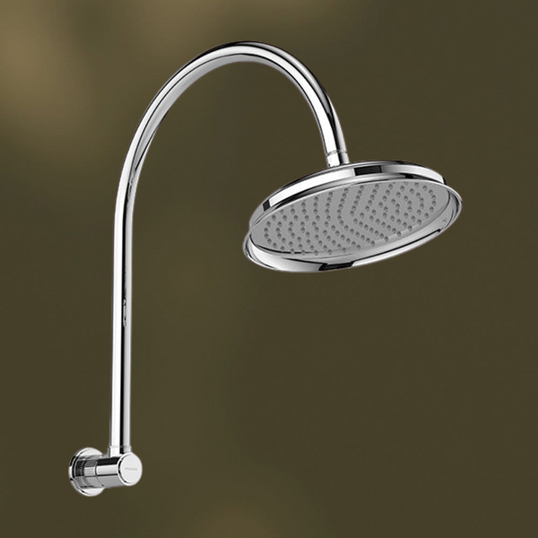 Phoenix Wiltern High-Rise Shower Arm and Rose Chrome
