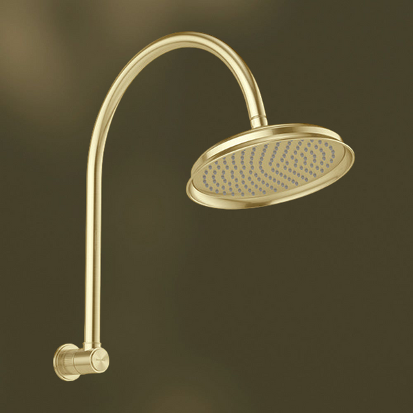 Phoenix Wiltern High-Rise Shower Arm and Rose Brushed Gold