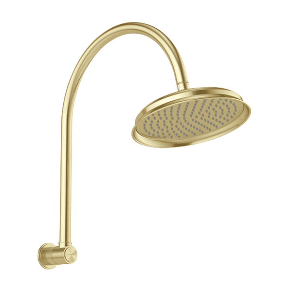 Phoenix Wiltern High-Rise Shower Arm and Rose Brushed Gold