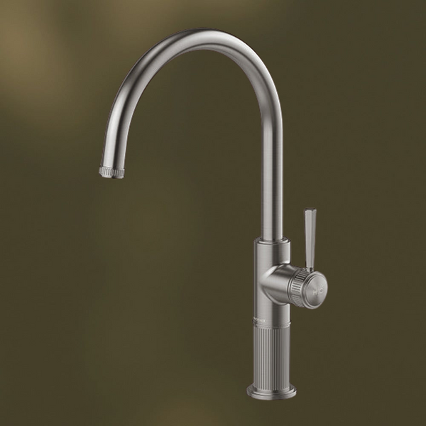 Phoenix Wiltern Sink Mixer Brushed Carbon