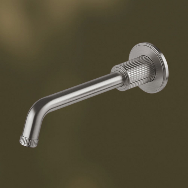 Phoenix Wiltern Wall Basin/Bath Outlet Brushed Carbon