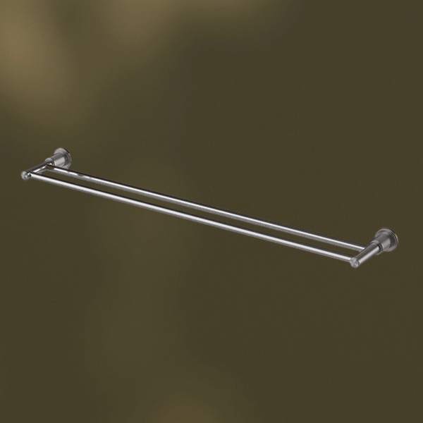 Phoenix Wiltern Double Towel Rail 800mm Brushed Carbon