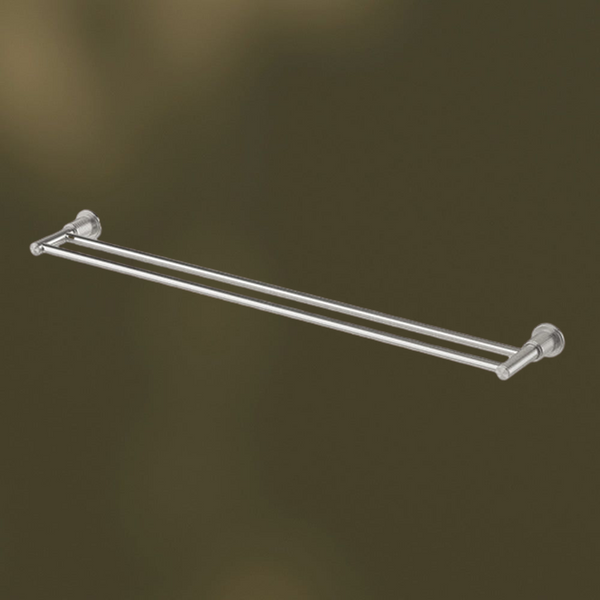 Phoenix Wiltern Double Towel Rail 800mm Brushed Nickel