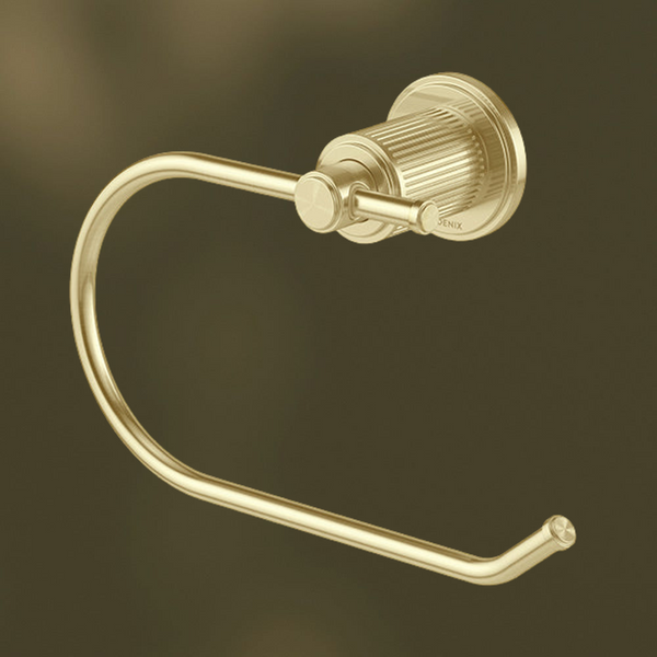 Phoenix Wiltern Toilet Roll Holder Brushed Gold