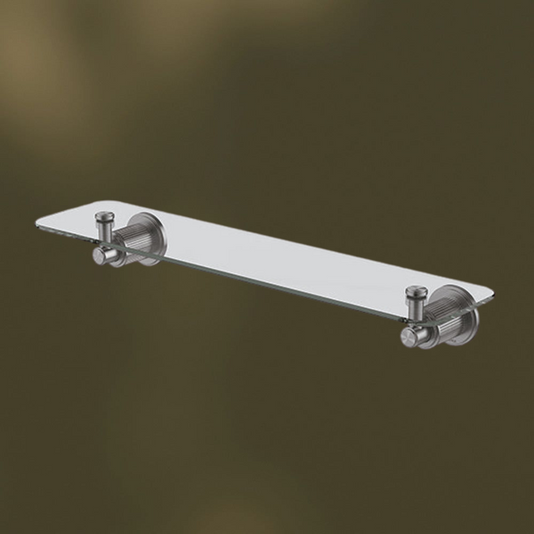 Phoenix Wiltern Glass Shelf 450mm Brushed Carbon