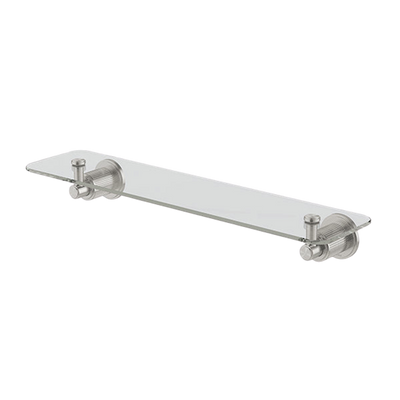 Phoenix Wiltern Glass Shelf 450mm Brushed Nickel