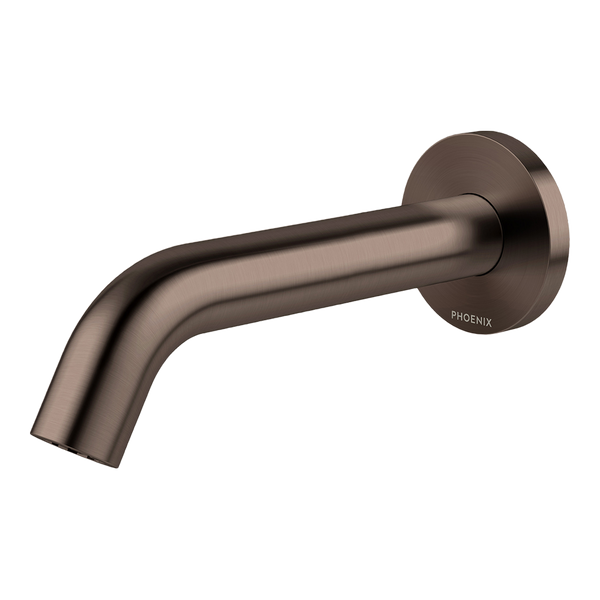 Phoenix Vivid MKII Wall Basin/Bath Outlet 160mm Curved Brushed Bronze Lead Free
