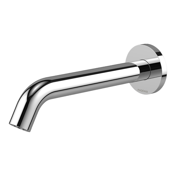 Phoenix Vivid MKII Wall Basin/Bath Outlet 200mm Curved Chrome Lead Free