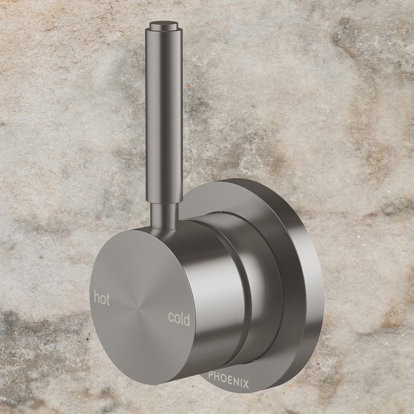 Phoenix Vivid MKII SwitchMix Shower/Wall Mixer Pin Up (Complete Kit) Brushed Carbon Lead Free