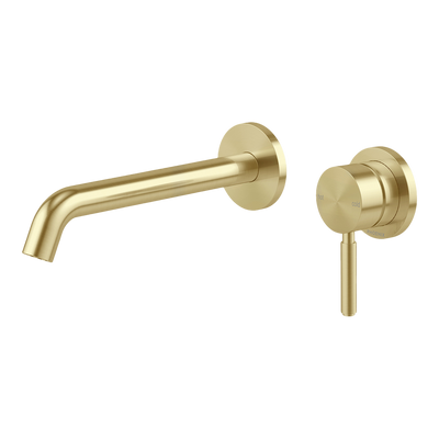 Phoenix Vivid MKII SwitchMix Wall Basin/Bath Mixer Set 200mm (Complete Kit) Brushed Gold Lead Free