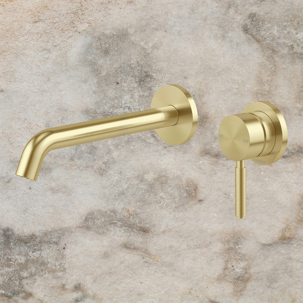 Phoenix Vivid MKII SwitchMix Wall Basin/Bath Mixer Set 200mm (Fit-Off Kit) Brushed Gold Lead Free