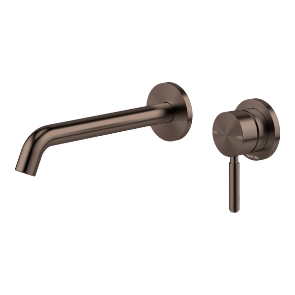 Phoenix Vivid MKII SwitchMix Wall Basin/Bath Mixer Set 200mm (Fit-Off Kit) Brushed Bronze Lead Free