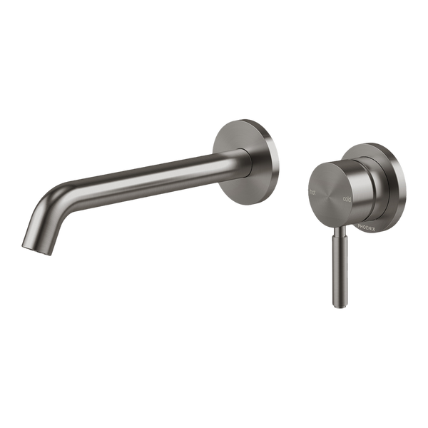 Phoenix Vivid MKII SwitchMix Wall Basin/Bath Mixer Set 200mm (Fit-Off Kit) Brushed Carbon Lead Free