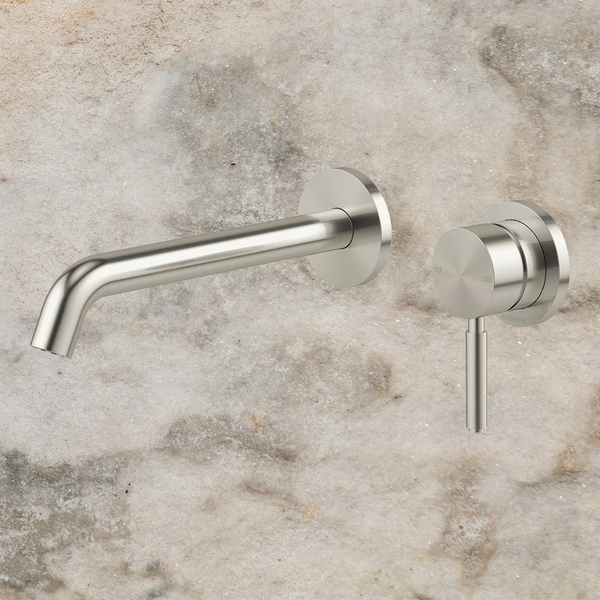 Phoenix Vivid MKII SwitchMix Wall Basin/Bath Mixer Set 200mm (Fit-Off Kit) Brushed Nickel Lead Free