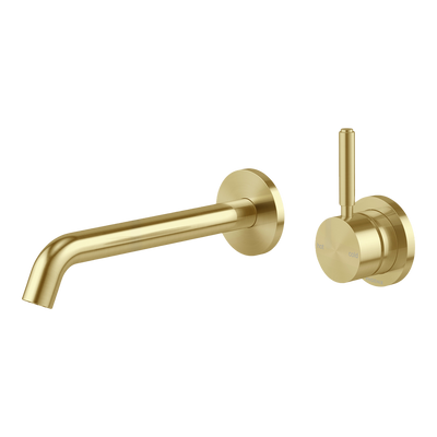Phoenix Vivid MKII SwitchMix Wall Basin/Bath Mixer Set 200mm Pin Up (Complete Kit) Brushed Gold Lead Free