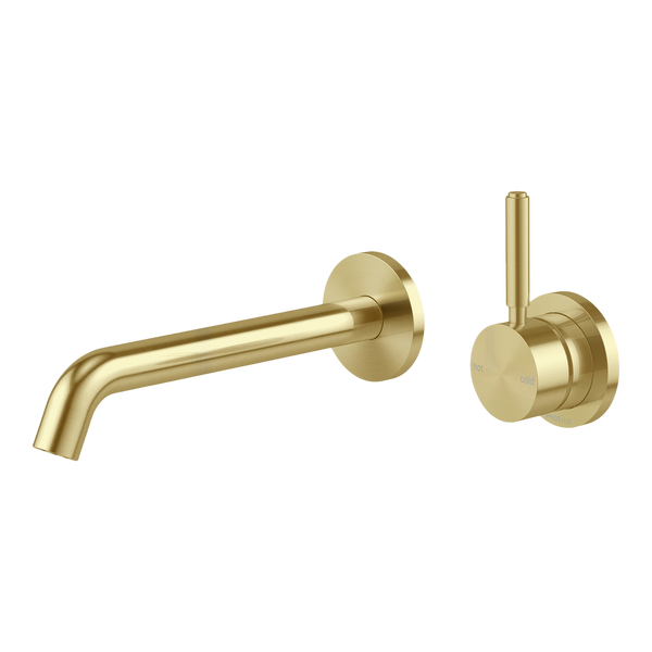 Phoenix Vivid MKII SwitchMix Wall Basin/Bath Mixer Set 200mm Pin Up (Complete Kit) Brushed Gold Lead Free