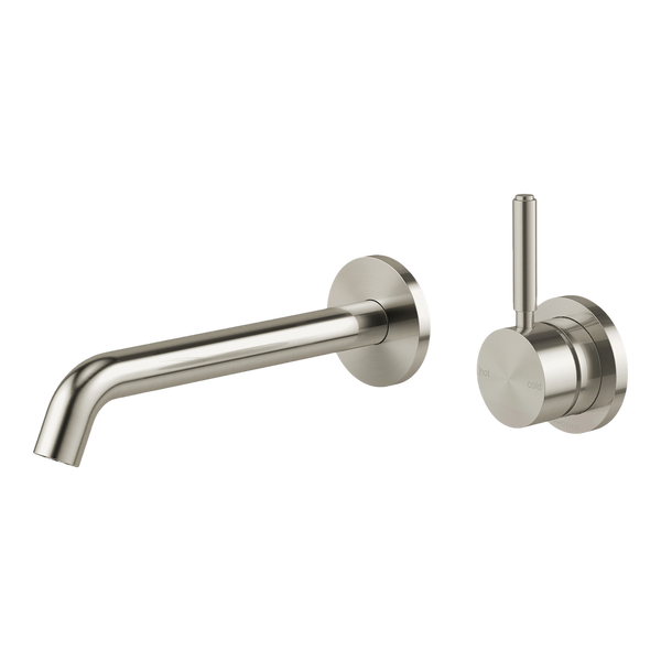 Phoenix Vivid MKII SwitchMix Wall Basin/Bath Mixer Set 200mm Pin Up (Fit-Off Kit) Brushed Nickel Lead Free