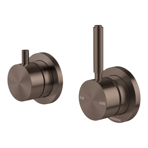 Phoenix Vivid MKII SwitchMix Shower/Bath Diverter Mixer Pin Up (Complete Kit) Brushed Bronze Lead Free