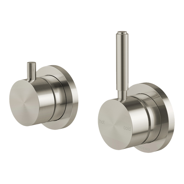 Phoenix Vivid MKII SwitchMix Shower/Bath Diverter Mixer Pin Up (Complete Kit) Brushed Nickel Lead Free