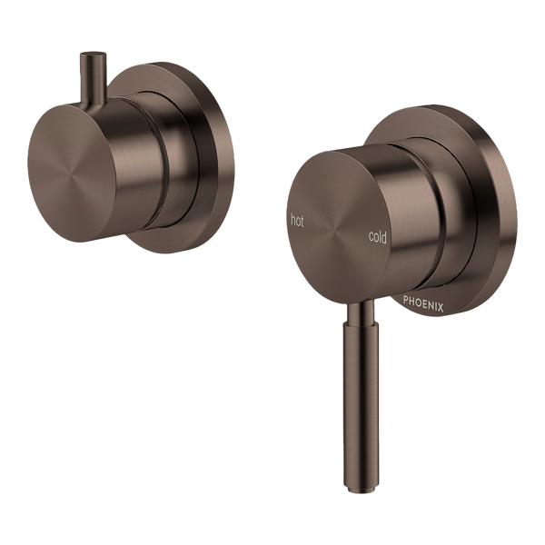 Phoenix Vivid MKII SwitchMix Shower/Bath Diverter Mixer (Fit-Off Kit) Brushed Bronze Lead Free