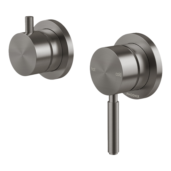 Phoenix Vivid MKII SwitchMix Shower/Bath Diverter Mixer (Fit-Off Kit) Brushed Carbon Lead Free