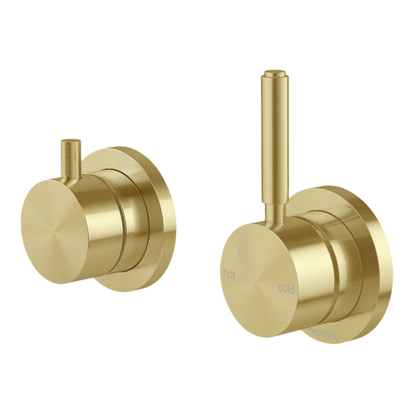 Phoenix Vivid MKII SwitchMix Shower/Bath Diverter Mixer Pin Up (Fit-Off Kit) Brushed Gold Lead Free