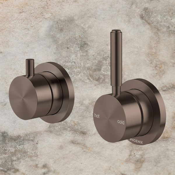 Phoenix Vivid MKII SwitchMix Shower/Bath Diverter Mixer Pin Up (Fit-Off Kit) Brushed Bronze Lead Free