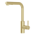 Phoenix Vivid MKII Pull Out Sink Mixer 230mm L Shaped Brushed Gold Lead Free