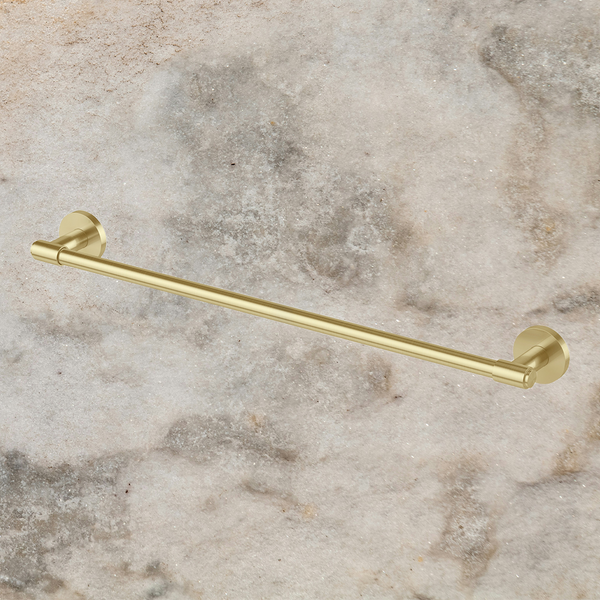 Phoenix Vivid MKII Single Towel Rail 600mm Brushed Gold