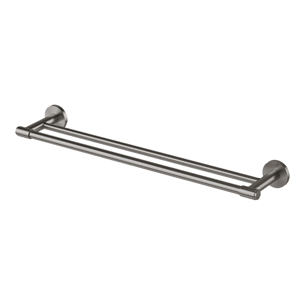 Phoenix Vivid MKII Double Towel Rail 600mm Brushed Carbon