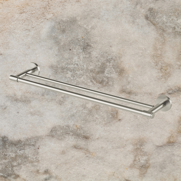Phoenix Vivid MKII Double Towel Rail 600mm Brushed Nickel