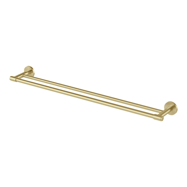 Phoenix Vivid MKII Double Towel Rail 800mm Brushed Gold