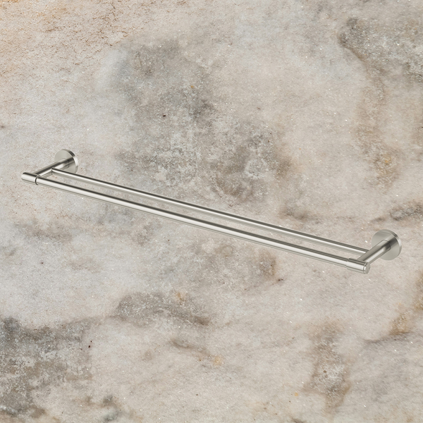 Phoenix Vivid MKII Double Towel Rail 800mm Brushed Nickel