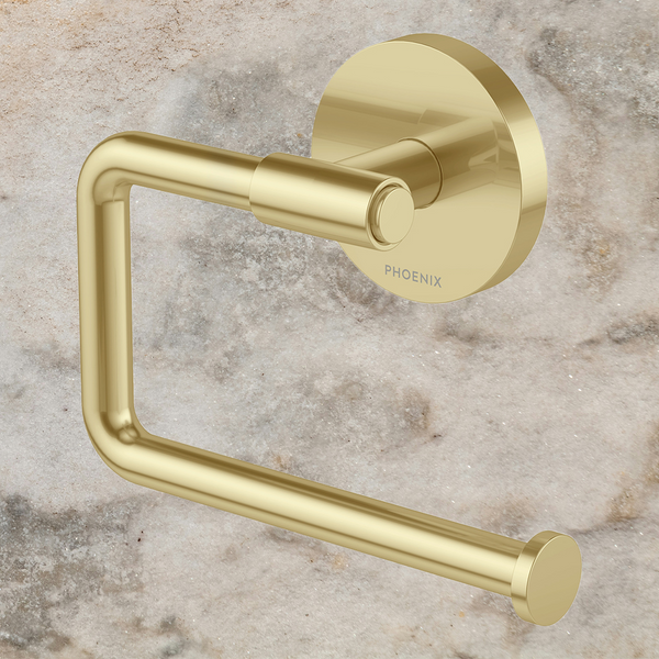 Phoenix Vivid MKII Toilet Roll Holder Brushed Gold