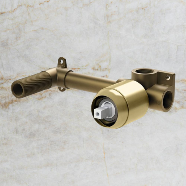 Phoenix Builders Wall Mixer Set (Breech Only) Brushed Gold
