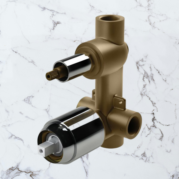 Phoenix Builders Shower / Bath Diverter Mixer Body Only Chrome