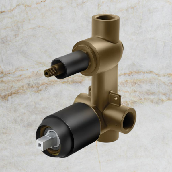 Phoenix Builders Shower / Bath Diverter Mixer Body Only Matte Black