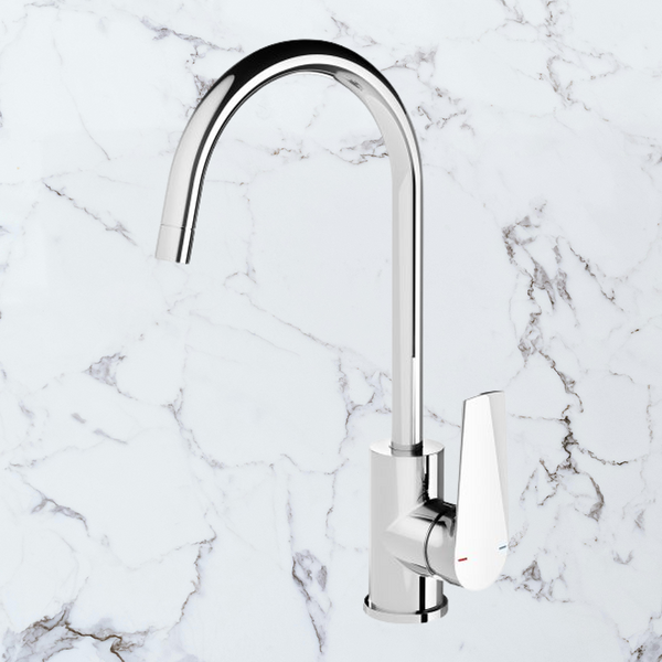 Phoenix Arlo Sink Mixer 200mm Gooseneck Chrome