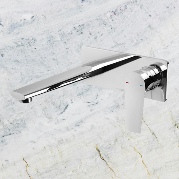 Phoenix Arlo Wall Basin / Bath Mixer Set 200mm (Trim Kit Only) Lead Free 6 Star Chrome