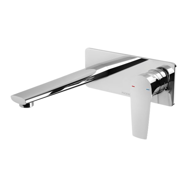 Phoenix Arlo Wall Basin / Bath Mixer Set 200mm (Trim Kit Only) Lead Free 6 Star Chrome