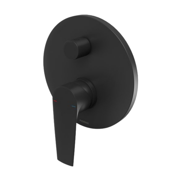 Phoenix Arlo Shower / Bath Diverter Mixer (Trim Kit Only) Matte Black