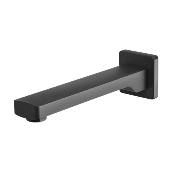 Phoenix Teva Wall Bath Outlet 200mm Matte Black