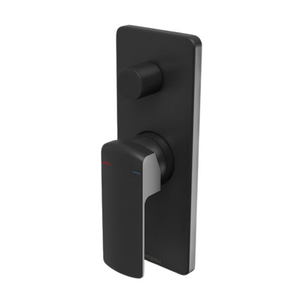 Phoenix Teva Shower / Bath Diverter Mixer (Trim Kit Only) Matte Black