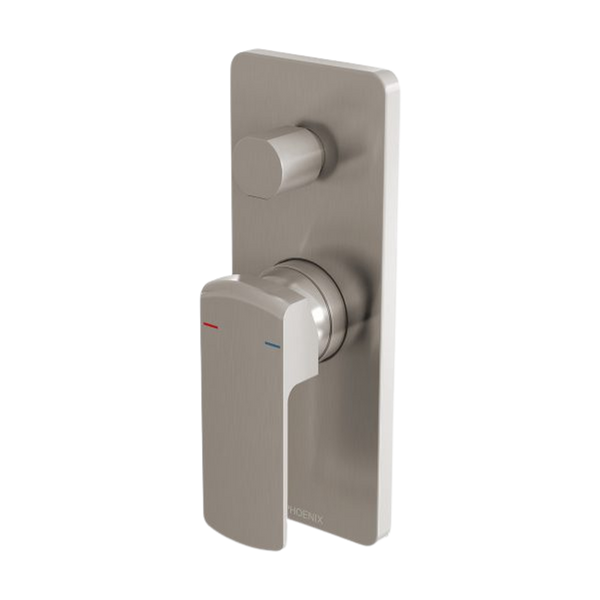 Phoenix Teva Shower / Bath Diverter Mixer (Trim Kit Only) Brushed Nickel